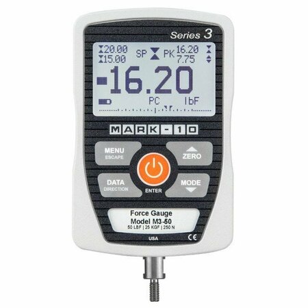 MARK-10 Series 3 Digital Force Gauge, 100 x 0.1 lbF M3-100